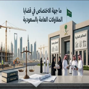 ما جهة الاختصاص في قضايا المقاولات العامة بالسعودية