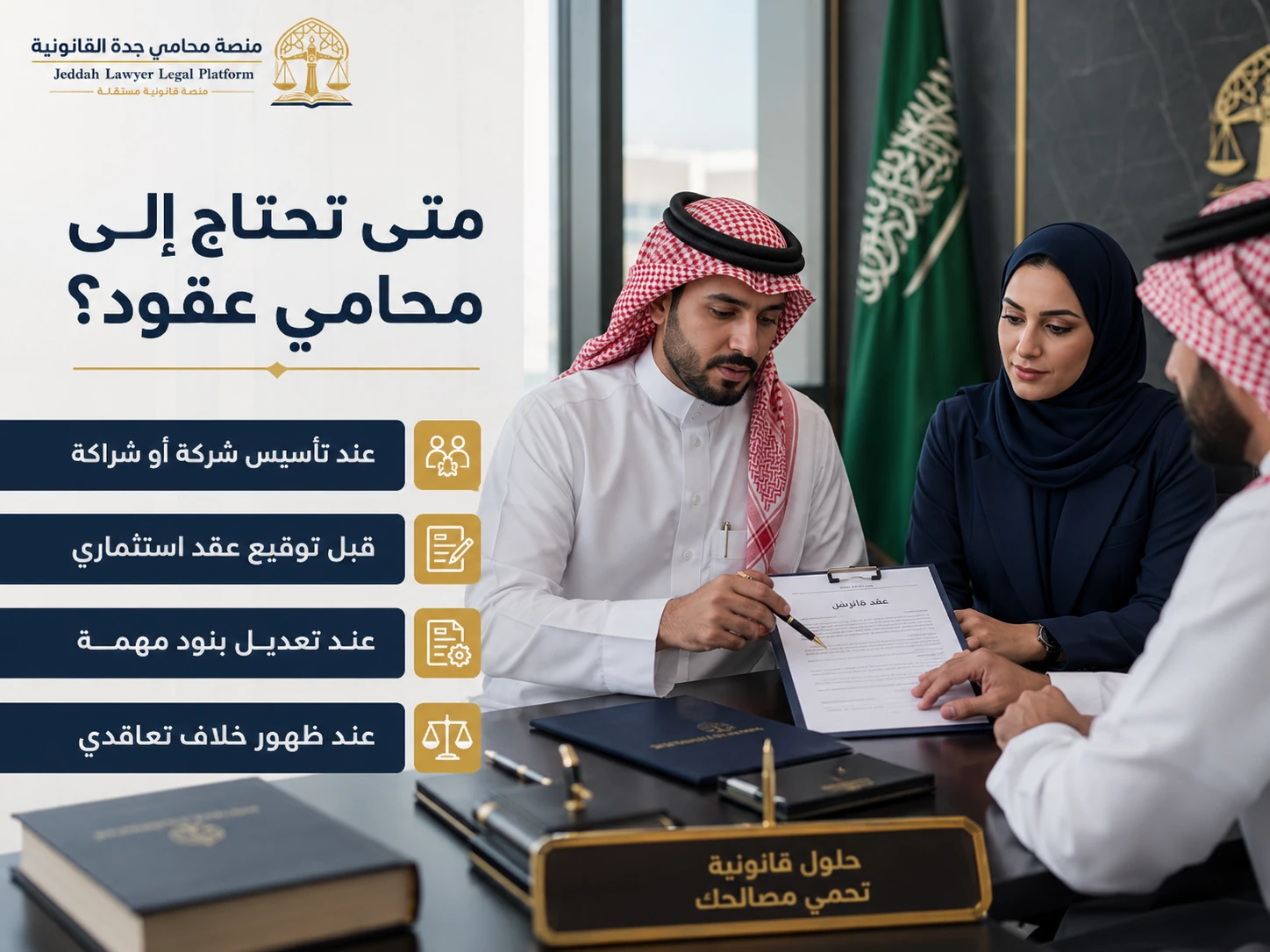 دور محامي عقود الشركات في السعودية
