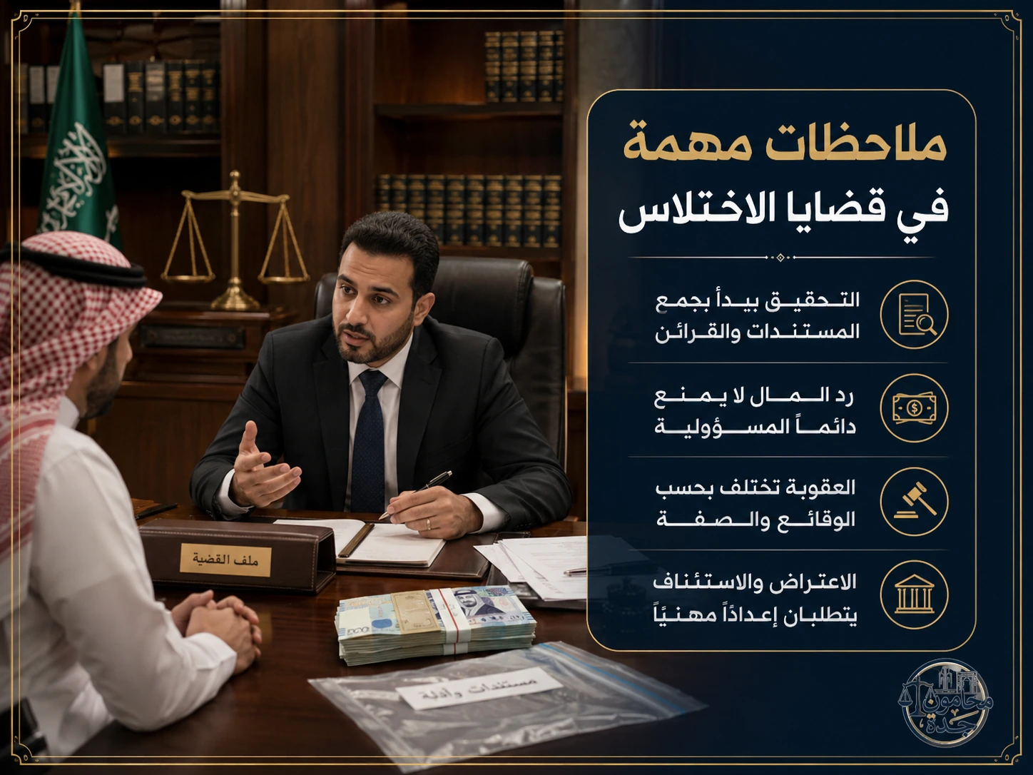 عقوبة الاختلاس في النظام السعودي 3 ملاحظات مهمة في قضايا الاختلاس