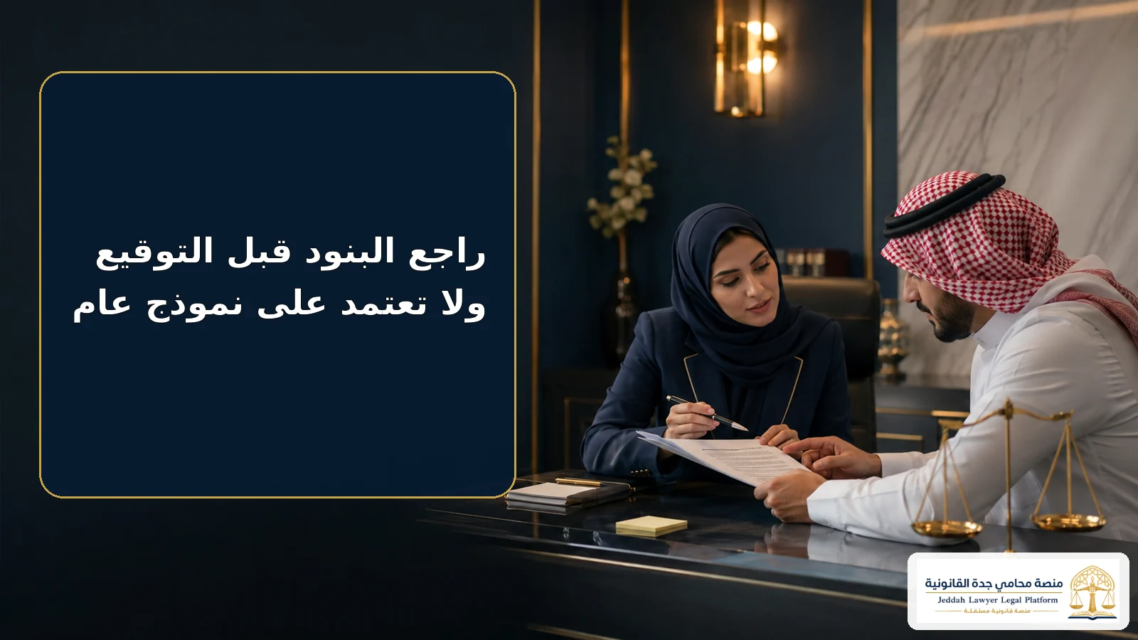مراجعة نموذج عقد العمل قبل التوقيع
