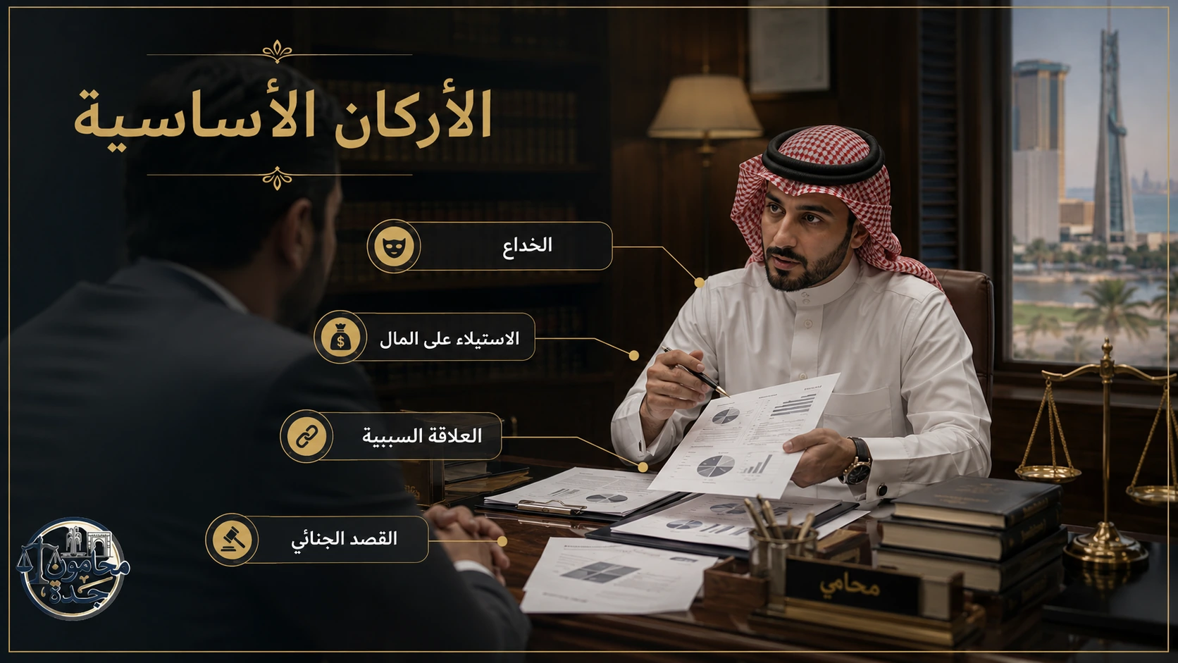 أركان جريمة الاحتيال المالي في السعودية 2 أركان جريمة الاحتيال المالي في السعودية