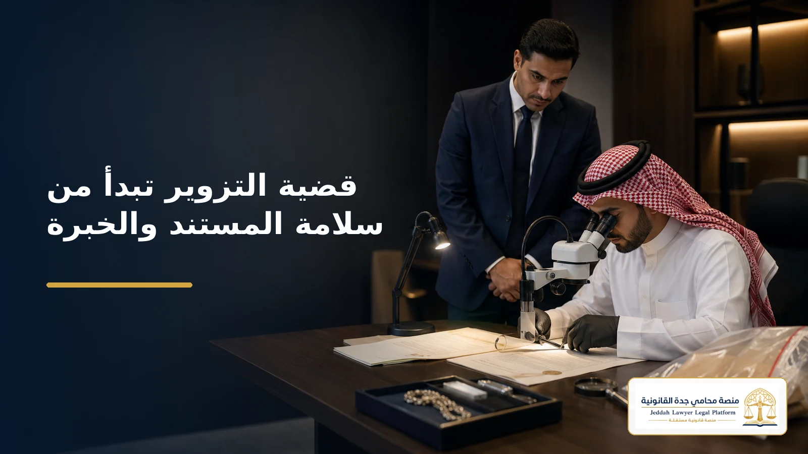 فحص أصل المستند والخبرة الفنية في دعوى التزوير السعودية