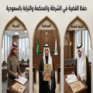 حفظ القضية في الشرطة والمحكمة والنيابة بالسعودية
