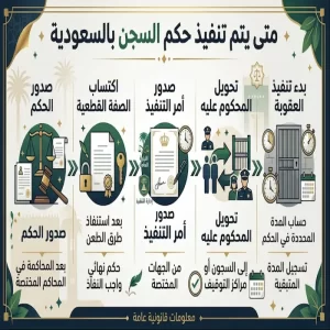 متى يتم تنفيذ حكم السجن بالسعودية