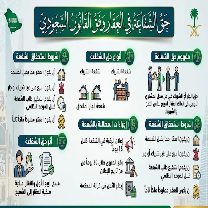 حق الشفاعة في العقار وفق القانون السعودي 2 حق الشفاعة في العقار وفق القانون السعودي