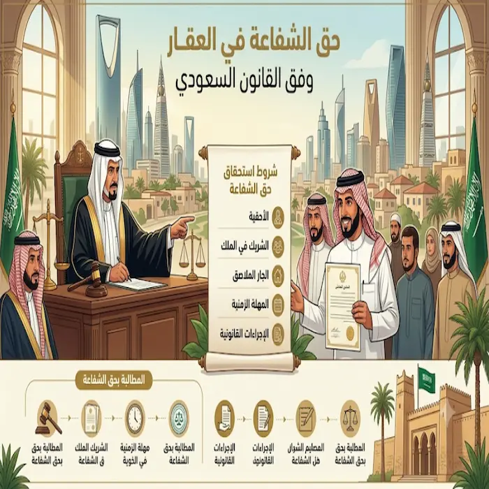 حق الشفاعة في العقار وفق القانون السعودي 1 حق الشفاعة في العقار وفق القانون السعودي