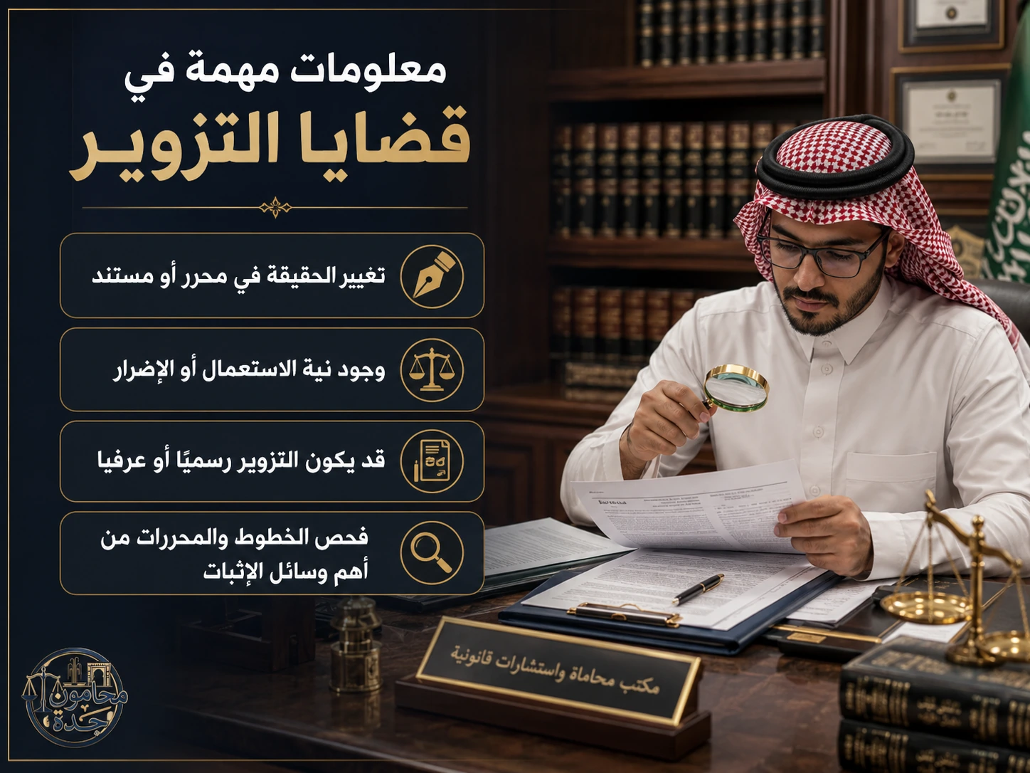 معلومات مهمة في قضايا التزوير