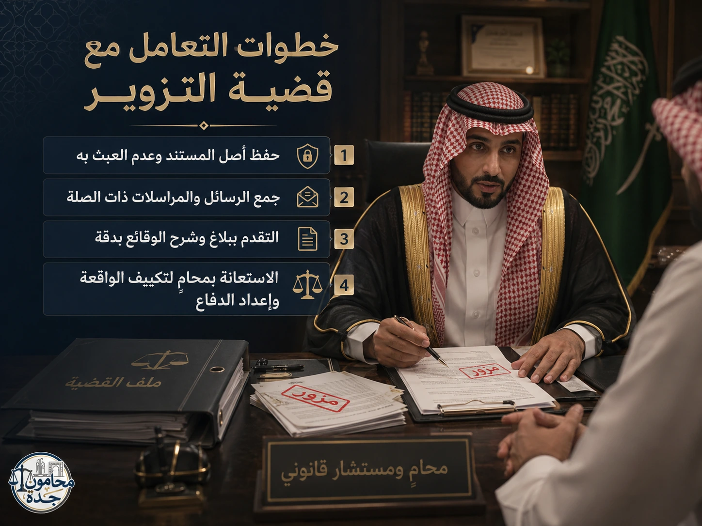 خطوات التعامل مع قضية التزوير