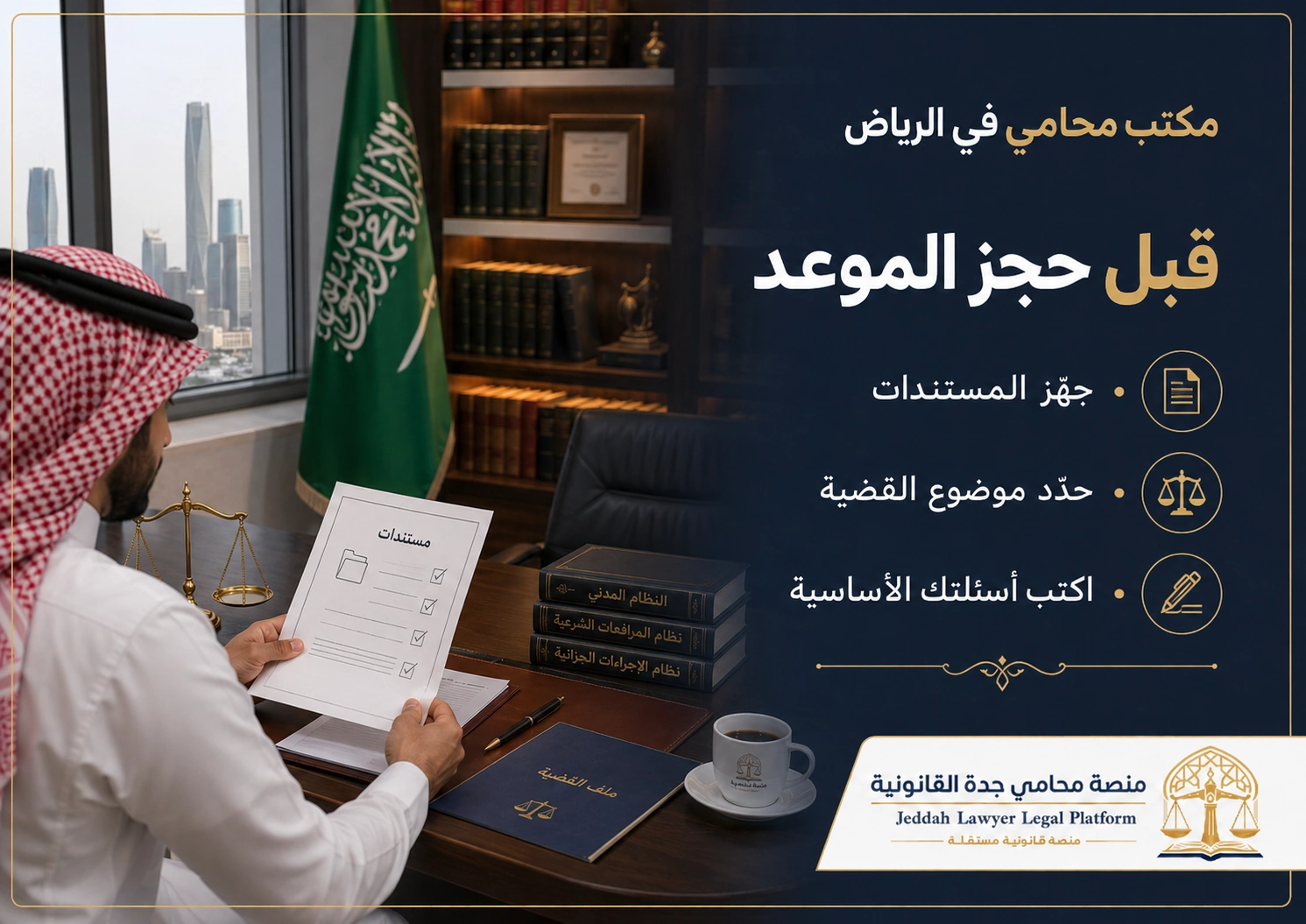 ماذا تجهز قبل الاستشارة القانونية