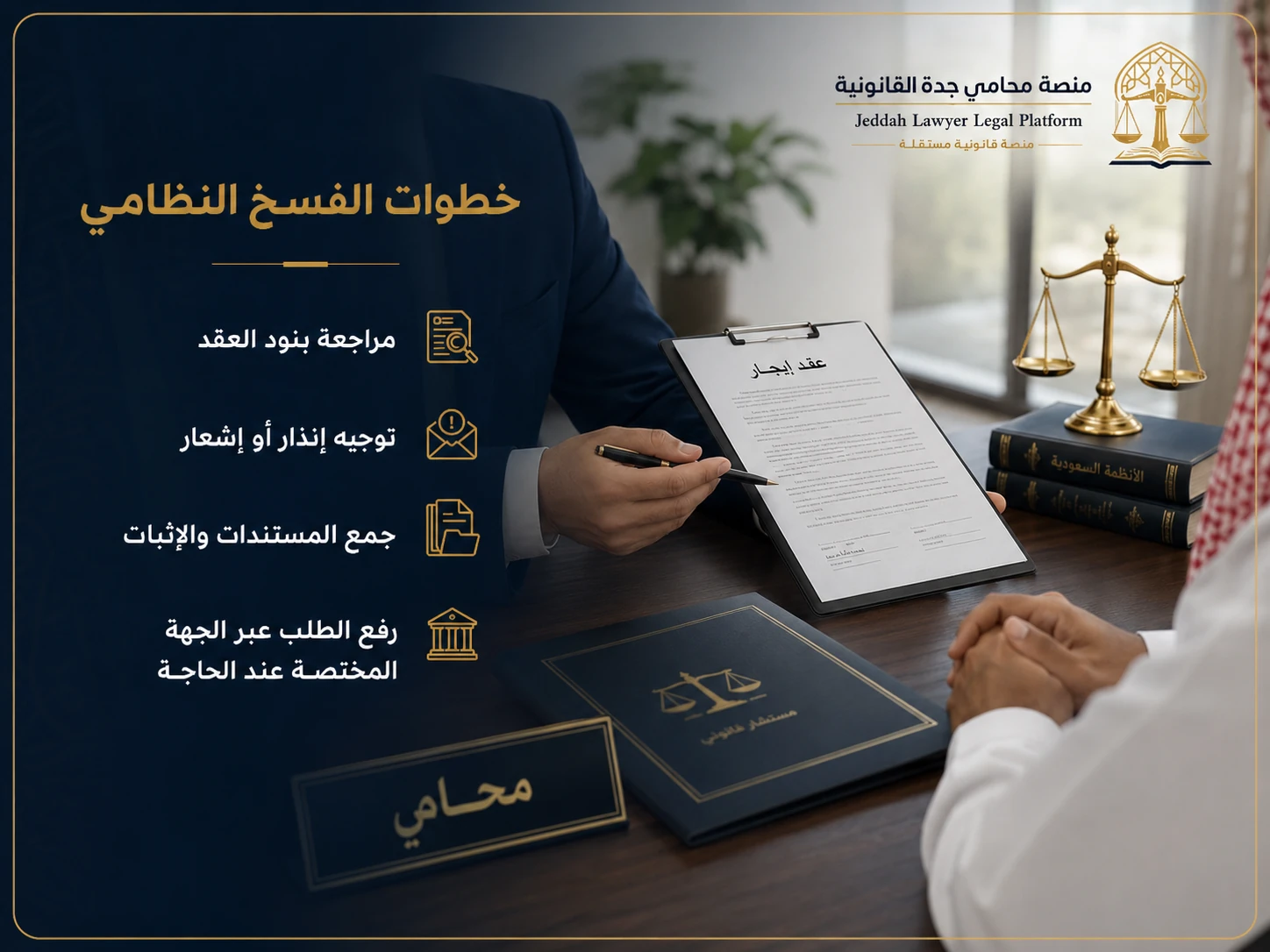 خطوات الفسخ النظامي لعقد الإيجار خطوات الفسخ النظامي لعقد الإيجار