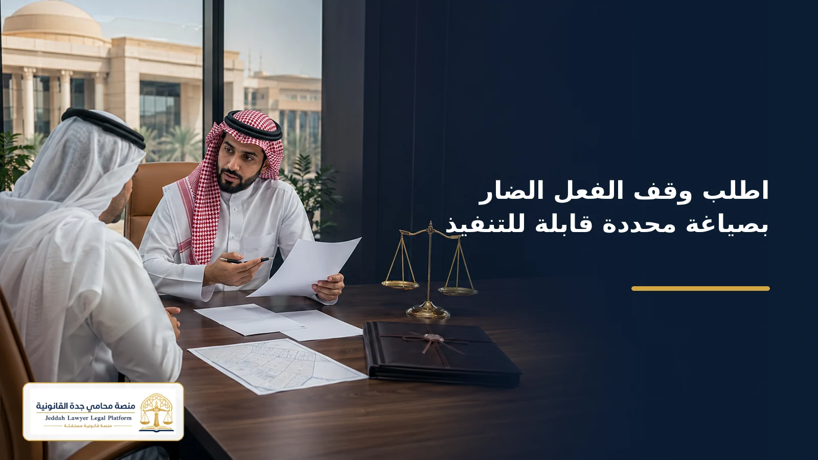 صياغة طلب قضائي محدد لوقف الفعل الضار وإزالة آثاره
