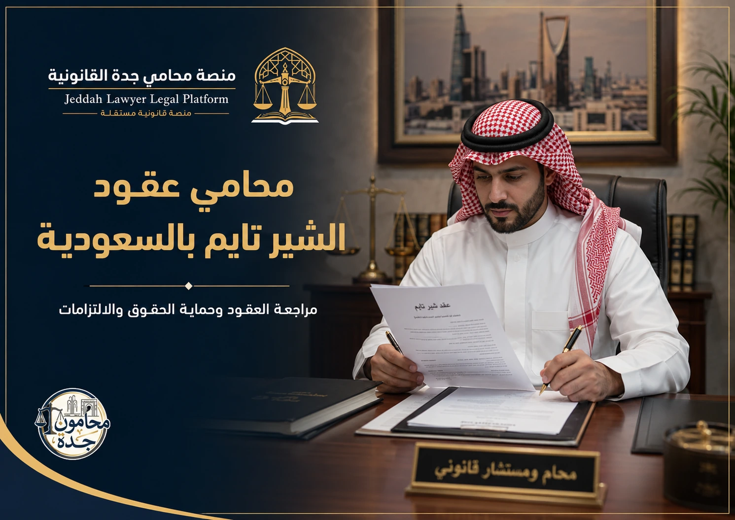محامي عقود الشير تايم بالسعودية