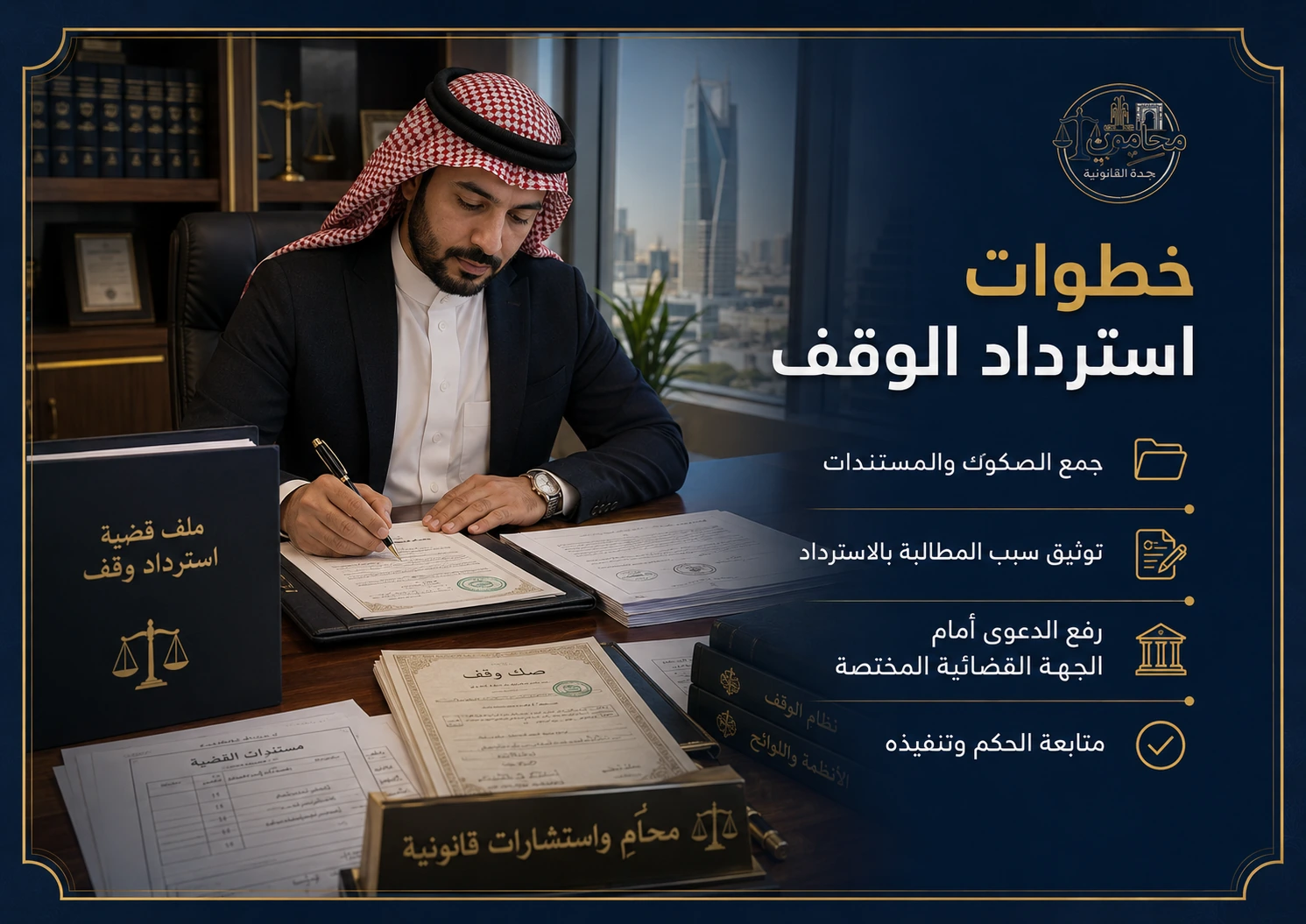 خطوات استرداد الوقف القانونية