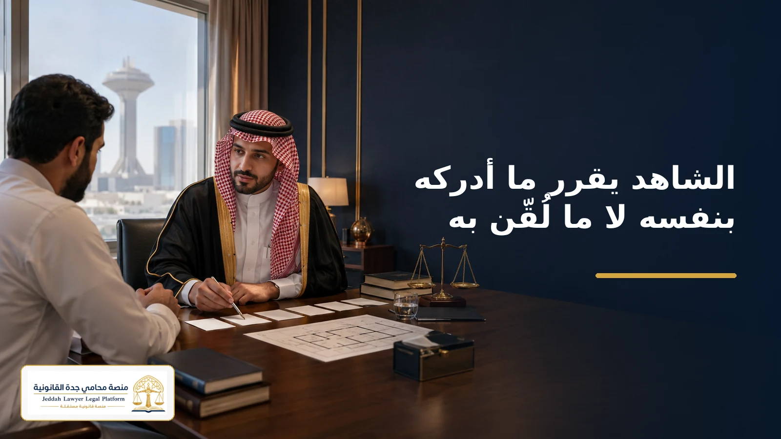إعداد الشاهد لعرض ما أدركه مباشرة دون تلقين