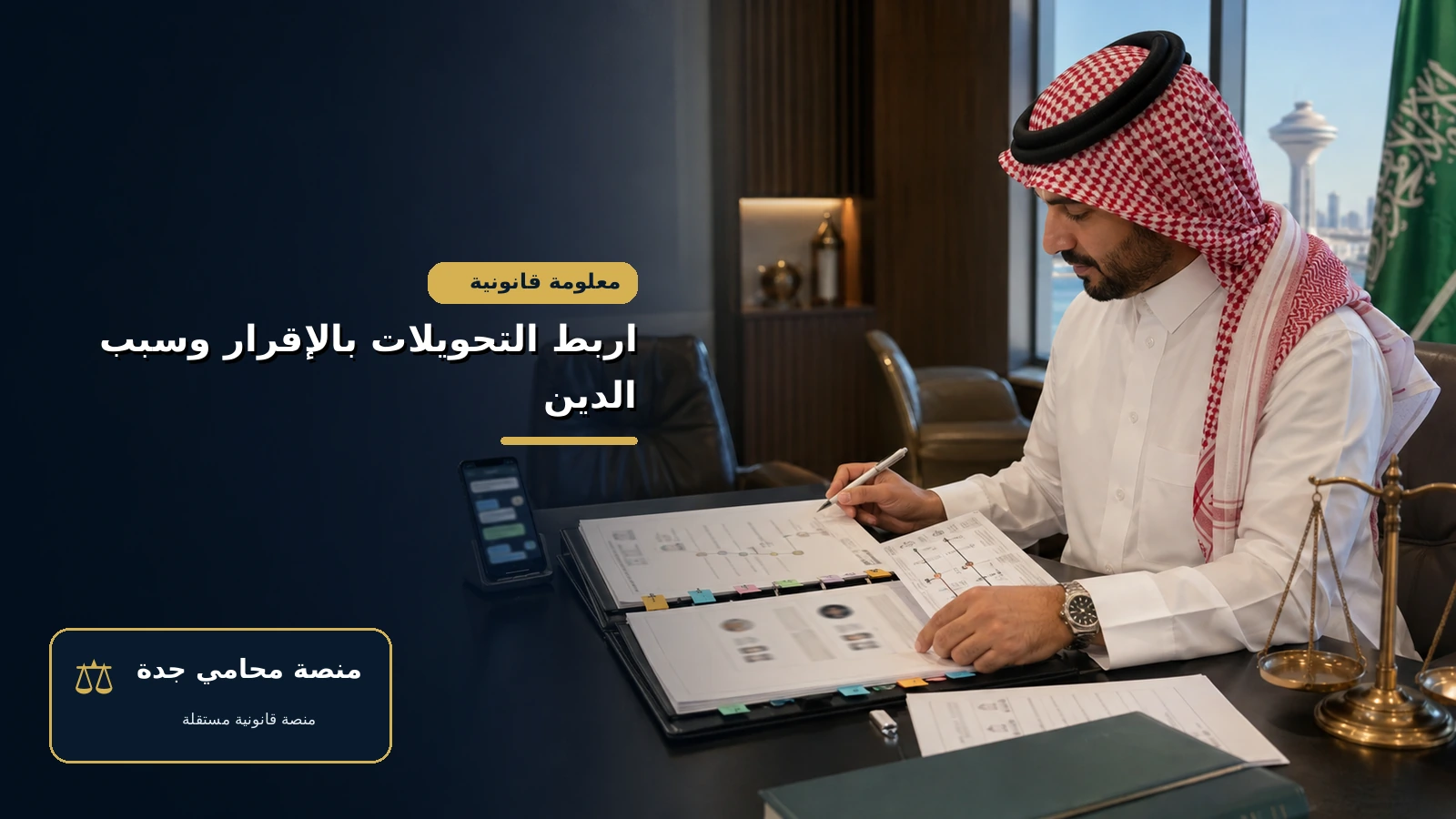 اربط التحويلات بالإقرار وسبب الدين
