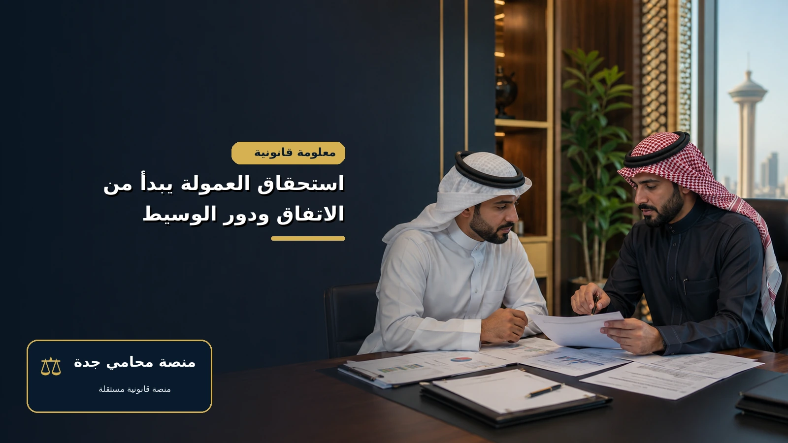استحقاق العمولة يبدأ من الاتفاق ودور الوسيط