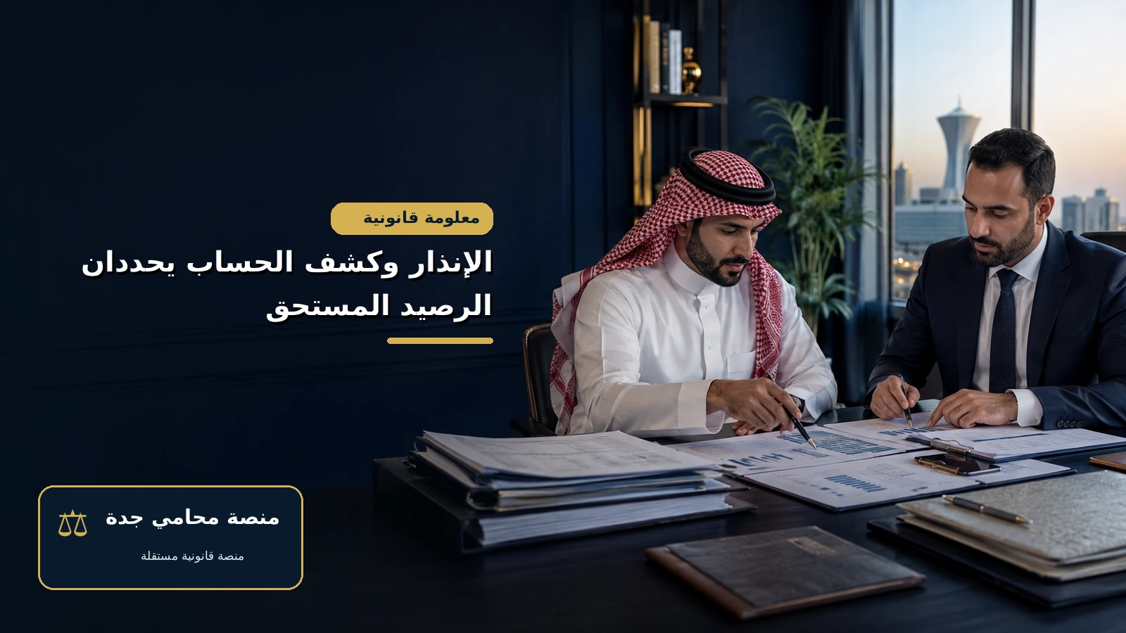 مطالبة شركة بقيمة فواتير خدمات معتمدة غير مسددة الإنذار وكشف الحساب يحددان الرصيد المستحق