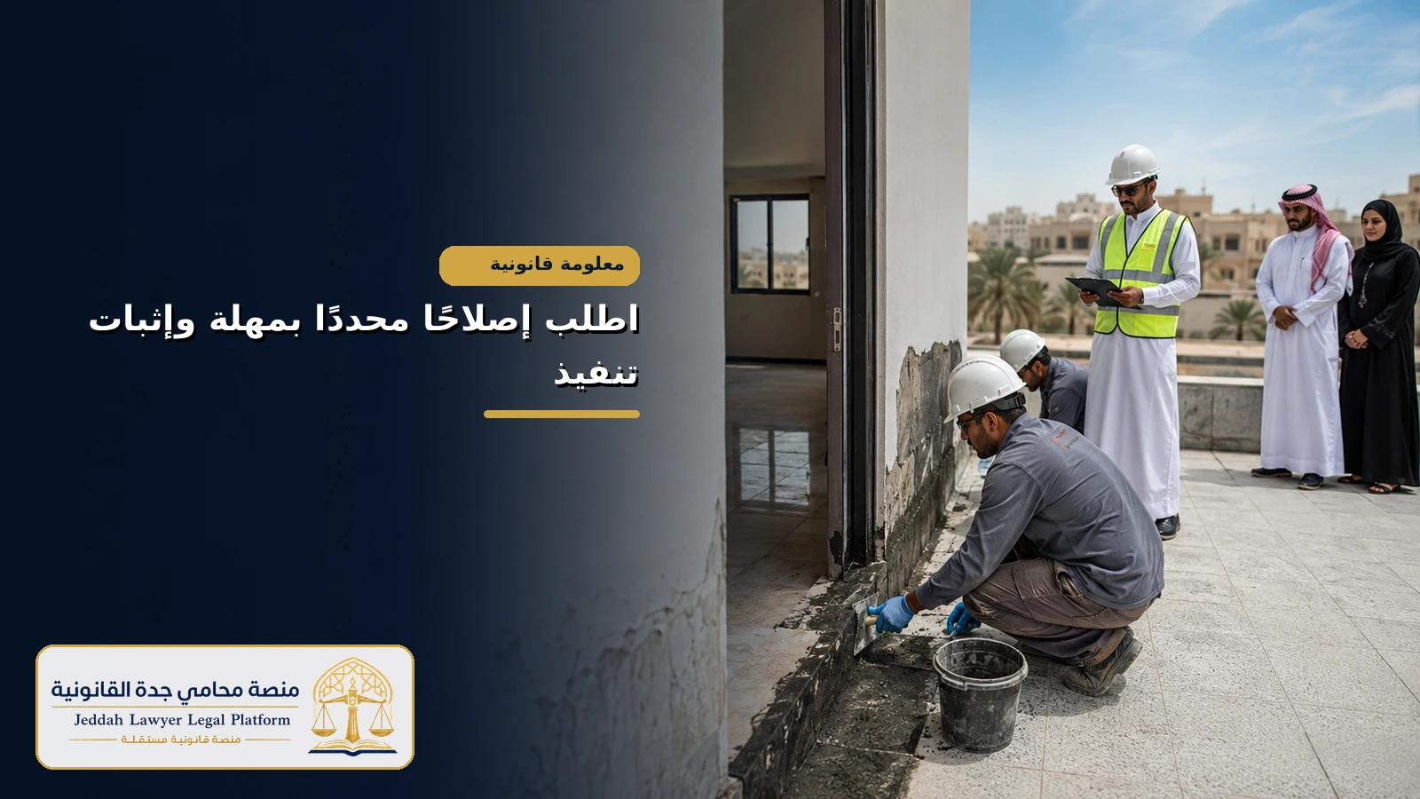 إصلاح التسربات والعيوب الخفية تحت إشراف هندسي
