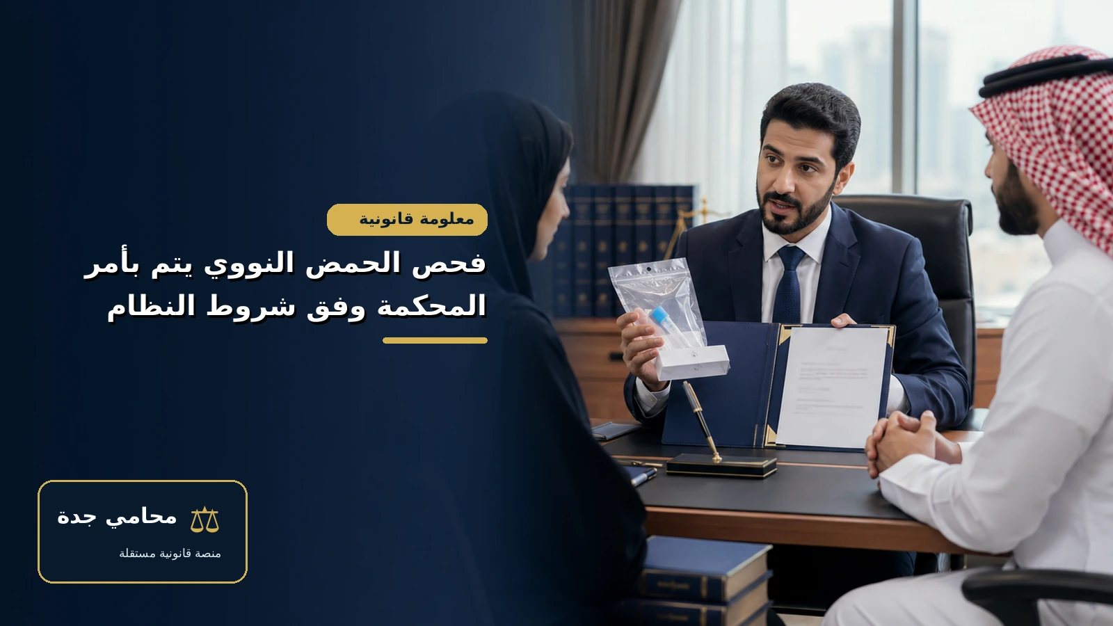 فحص الحمض النووي يتم بأمر المحكمة وفق شروط النظام