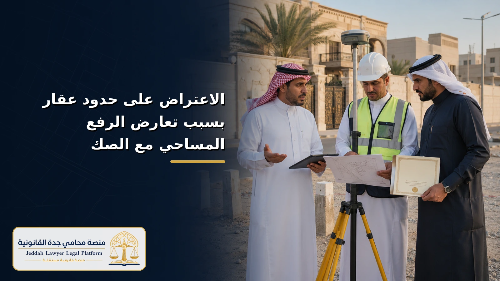 الاعتراض على حدود عقار بسبب تعارض الرفع المساحي مع الصك 2 الاعتراض على حدود عقار بسبب تعارض الرفع المساحي مع الصك — غلاف المقال