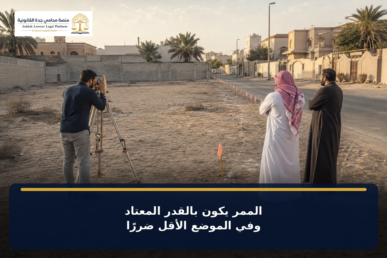 دعوى تثبيت حق ارتفاق المرور لعقار محجوب عن الطريق 3 تحديد ممر بالقدر المعتاد وفي الموضع الأقل ضررًا