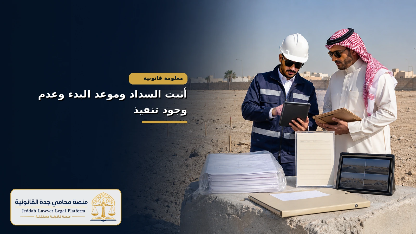 إثبات السداد وموعد البدء وعدم وجود تنفيذ