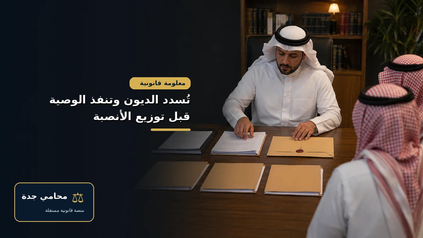 تحصيل الميراث من الممتنعين 4 سداد ديون التركة وتنفيذ الوصية قبل توزيع الميراث