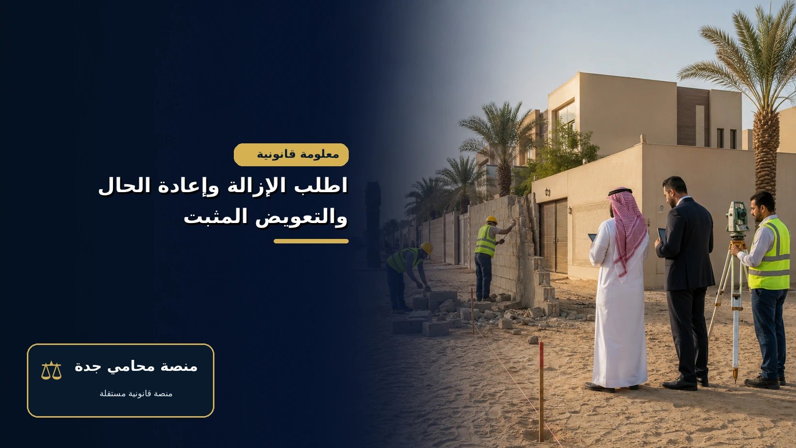 اطلب الإزالة وإعادة الحال والتعويض المثبت