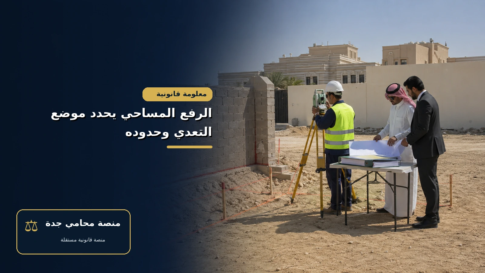الرفع المساحي يحدد موضع التعدي وحدوده