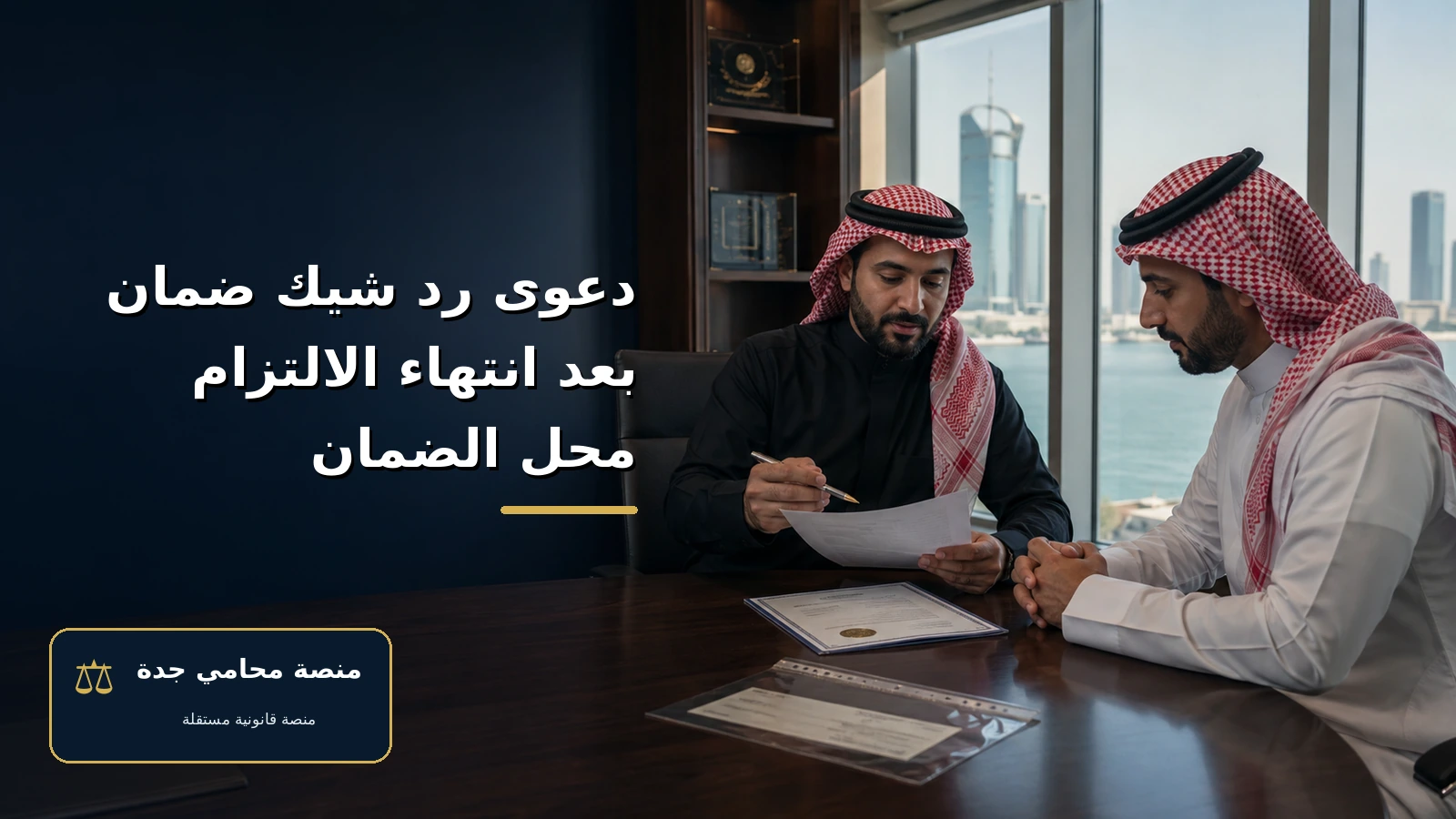 دعوى رد شيك ضمان بعد انتهاء الالتزام محل الضمان دعوى رد شيك ضمان بعد انتهاء الالتزام محل الضمان — غلاف المقال