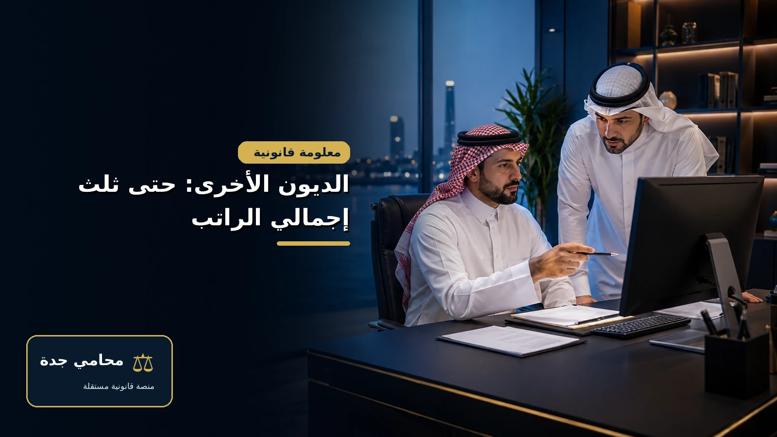 الديون الأخرى يحجز لها ثلث إجمالي الراتب