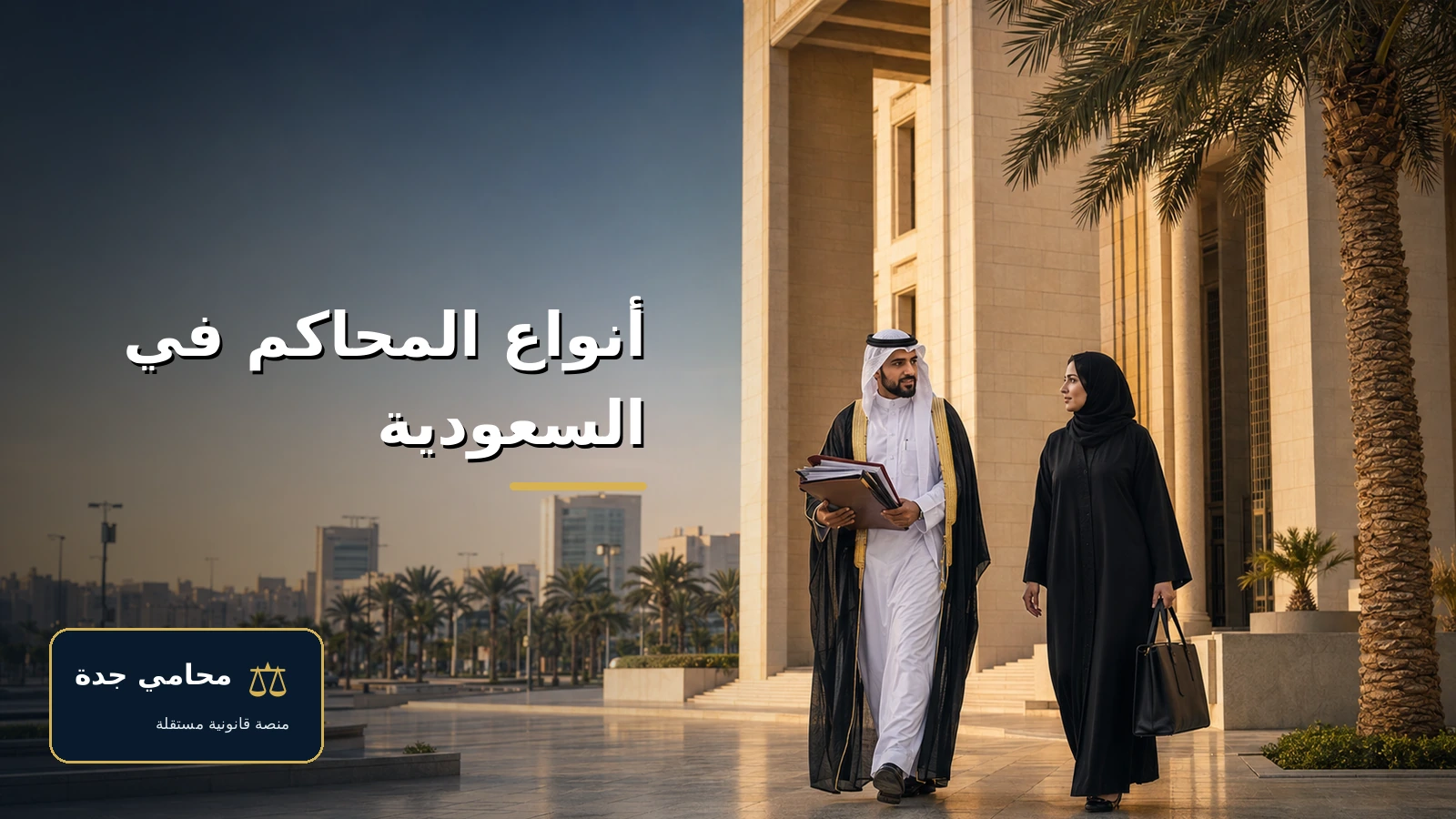 أنواع المحاكم في السعودية 2 أنواع المحاكم في السعودية أمام مبنى قضائي حديث في الدمام