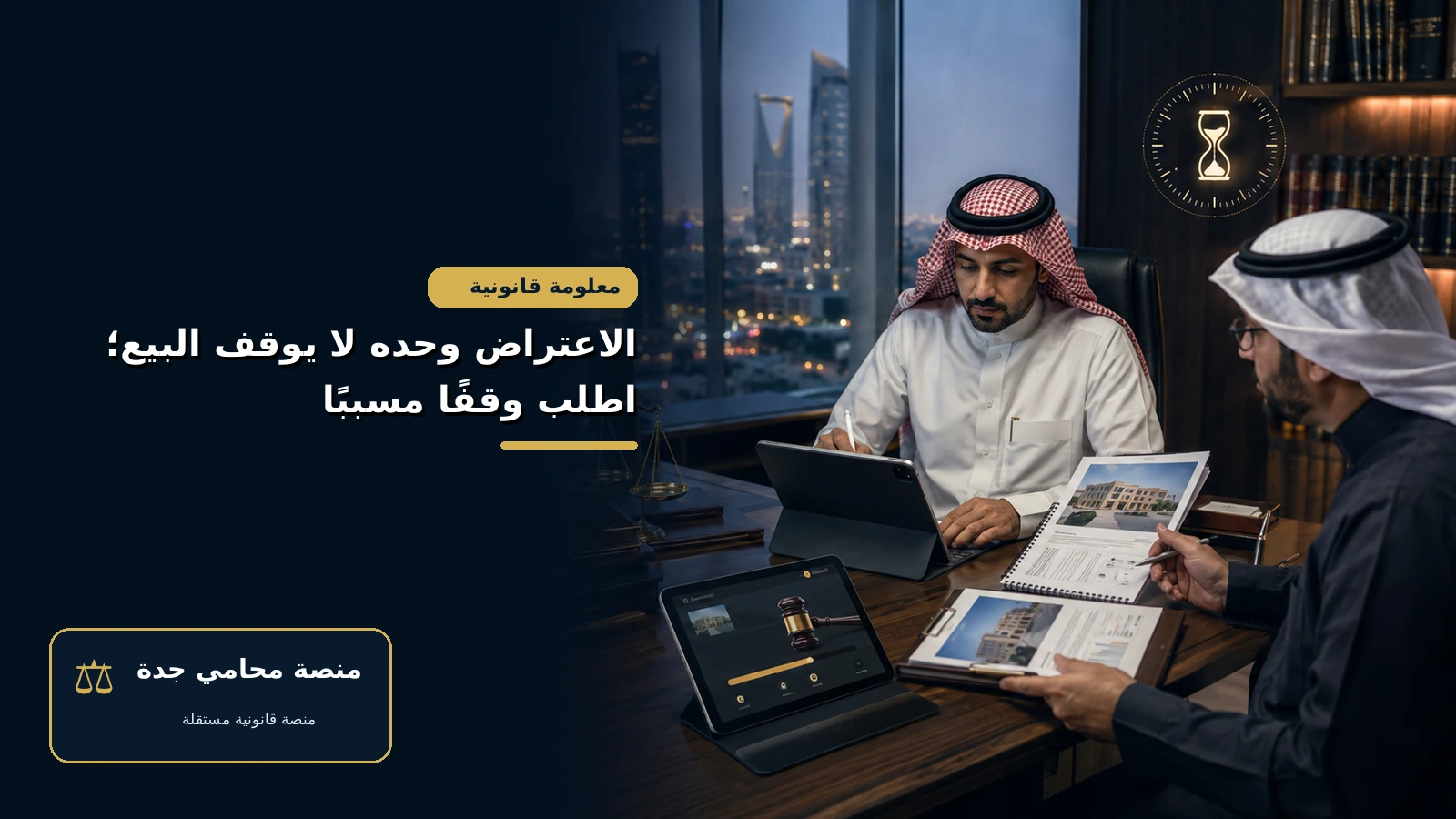 الاعتراض وحده لا يوقف البيع؛ اطلب وقفًا مسببًا