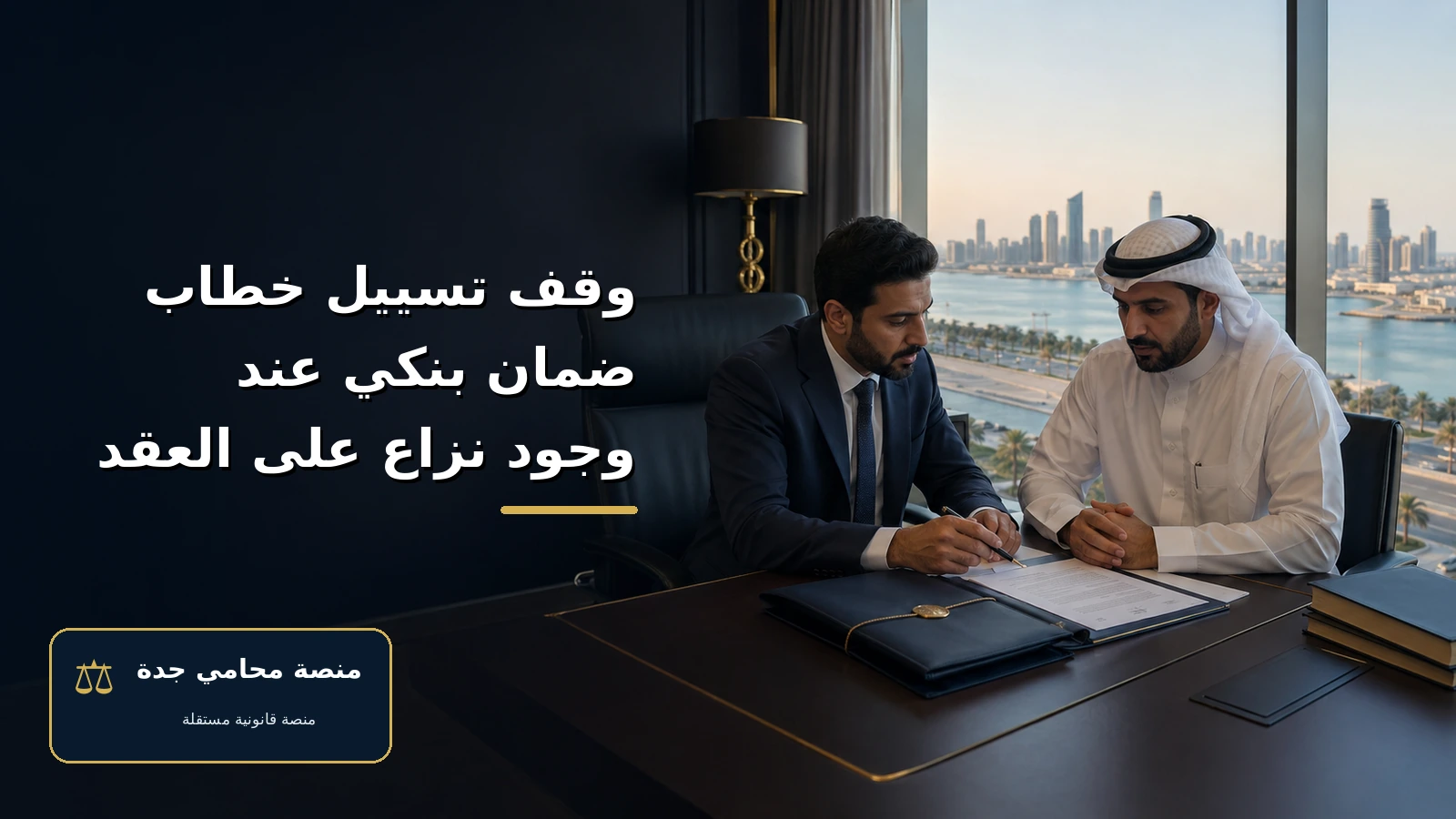 وقف تسييل خطاب ضمان بنكي عند وجود نزاع على العقد وقف تسييل خطاب ضمان بنكي عند وجود نزاع على العقد — غلاف المقال