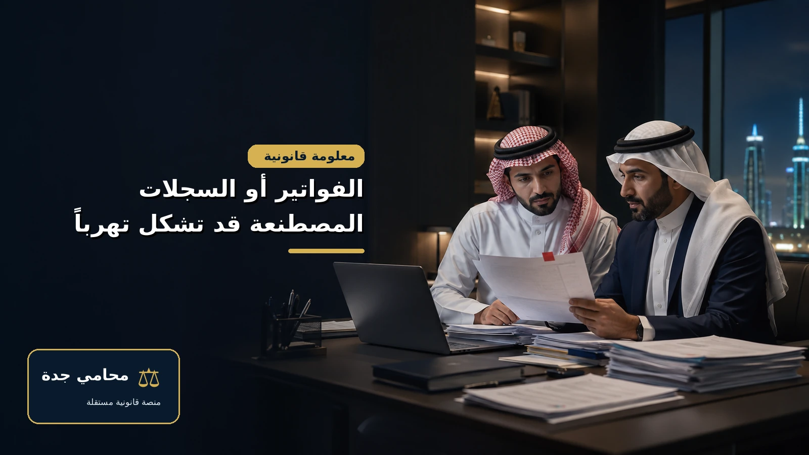 الفواتير أو السجلات المصطنعة قد تشكل تهرباً ضريبياً