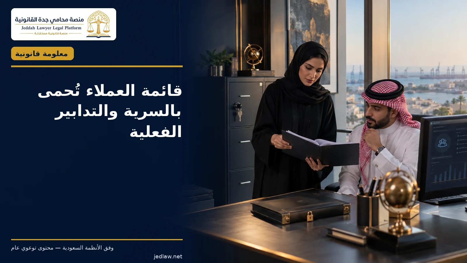 قائمة العملاء تحمى بالسرية والتدابير الفعلية
