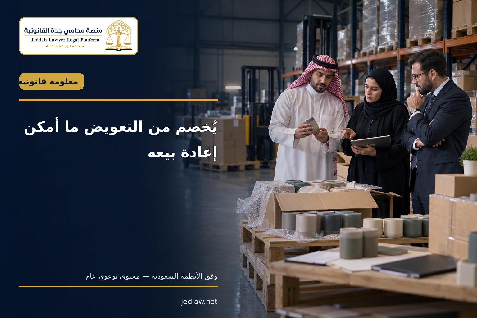 يخصم من التعويض ما أمكن إعادة بيعه