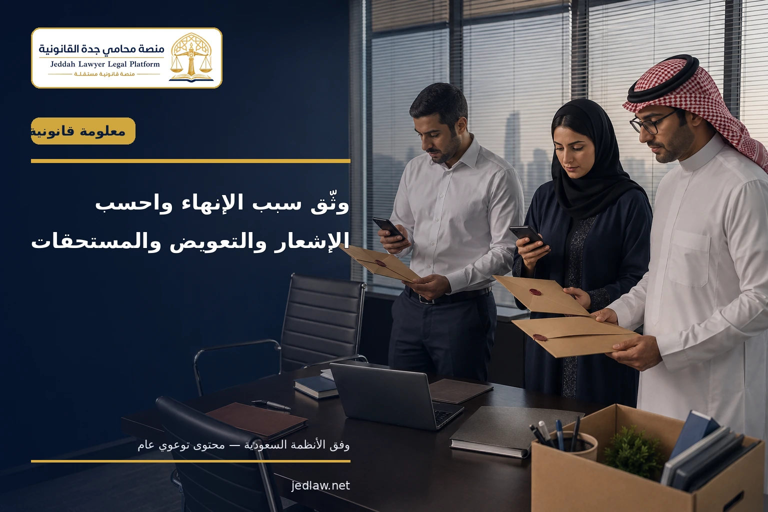 توثيق سبب الإنهاء وحساب الإشعار والتعويض والمستحقات