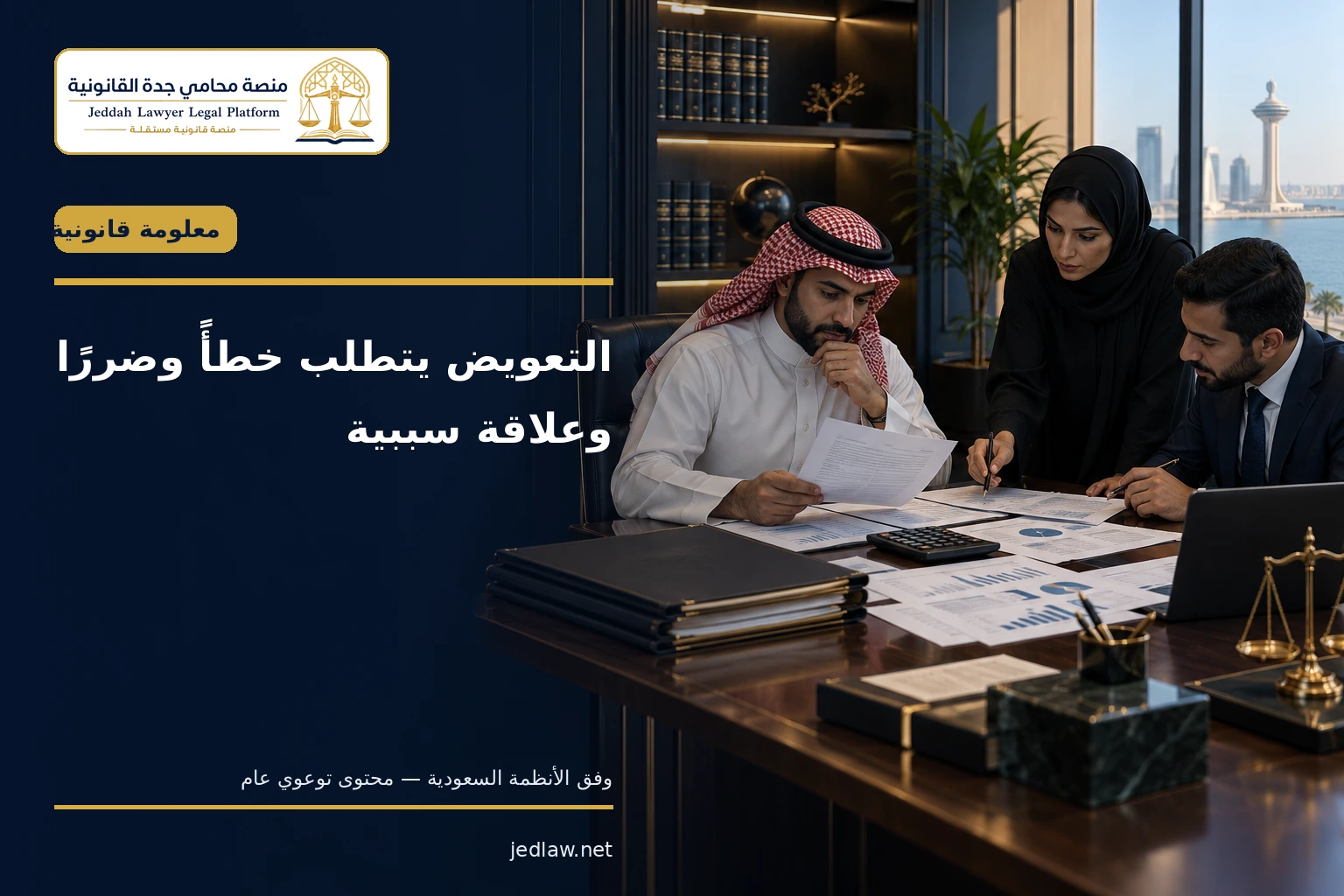 التعويض يتطلب خطأ وضررا وعلاقة سببية