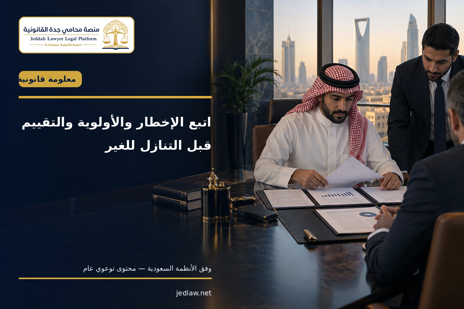 اتباع الإخطار والأولوية والتقييم قبل التنازل للغير