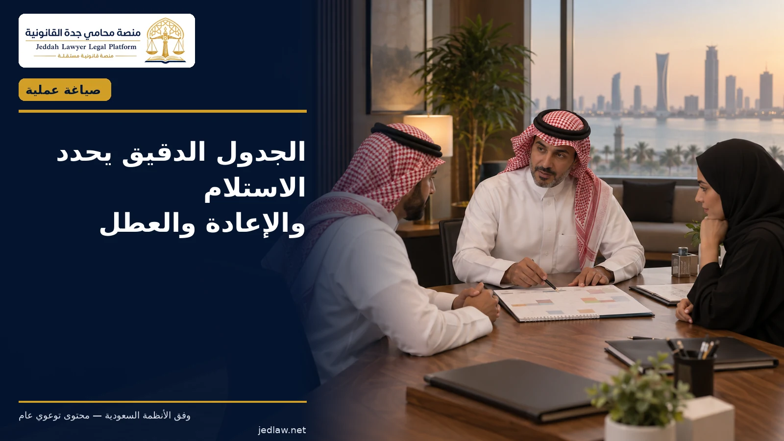 الجدول الدقيق يحدد الاستلام والإعادة والعطل والبدائل