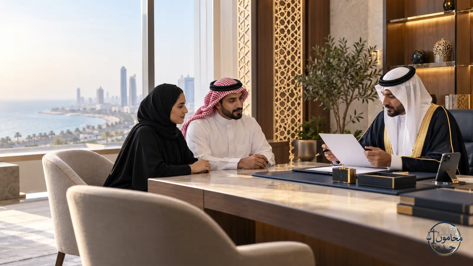 محام سعودي يراجع مستندات إثبات الرجعة عند إنكار الزوجة