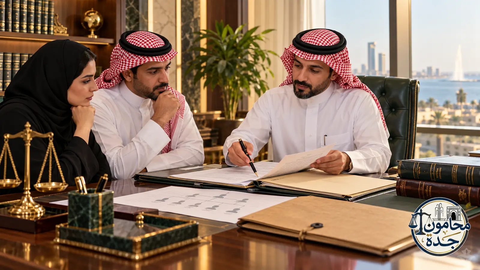 إضافة وارث أغفلته وثيقة حصر الورثة في السعودية: التصحيح والإثبات والآثار 1 محامٍ سعودي يراجع وثيقة حصر الورثة بعد اكتشاف وارث لم يدرج فيها