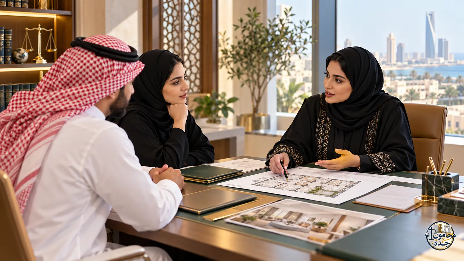 زوجان سعوديان يناقشان ملاءمة مسكن الزوجية مع مستشارة قانونية